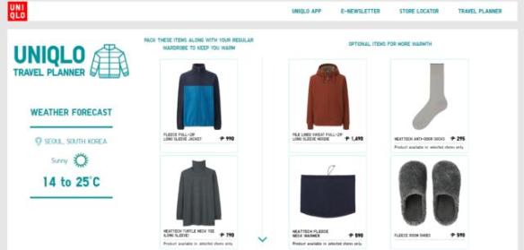 Uniqlo Travel Planner